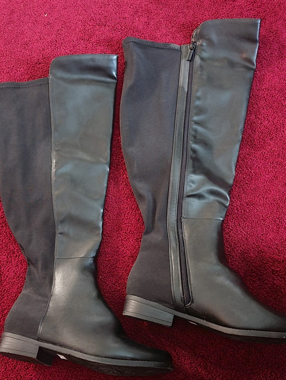 NWT Lane Bryant Women sz. 8 Over The Knee Boots Low Heel Fall Winter Party Boots